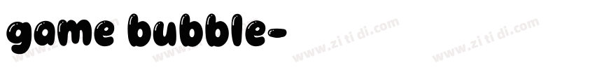 game bubble字体转换